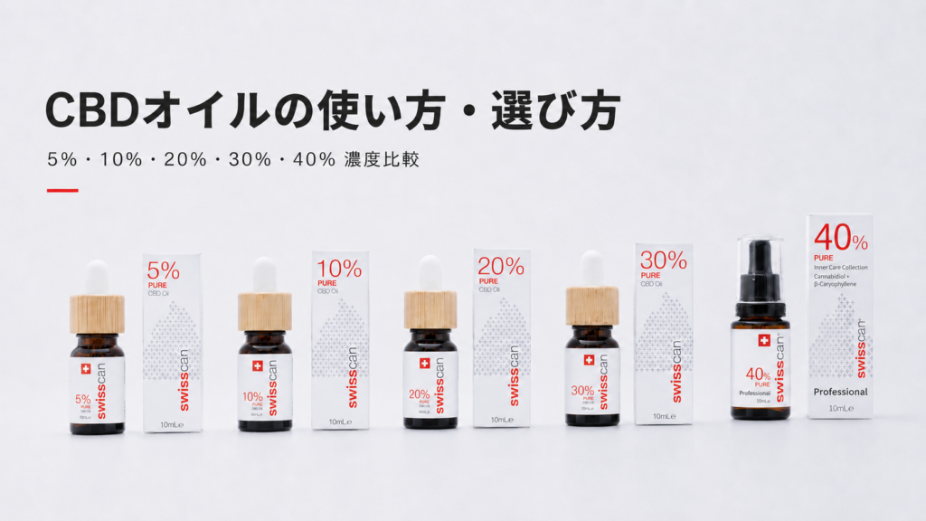 swisscan®のCBDオイル使い方ガイド